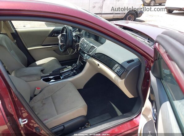 1HGCR2F35HA287956 2017 HONDA ACCORD Бордовый Вид салона спереди