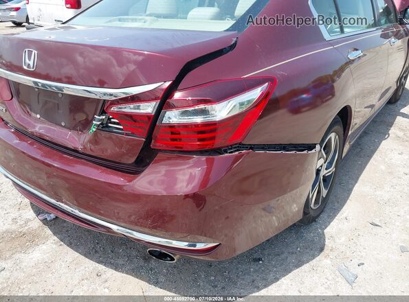 1HGCR2F35HA287956 2017 HONDA ACCORD Бордовый Вид спереди