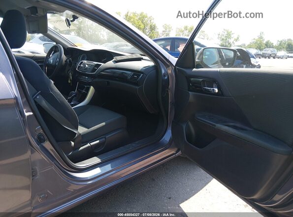1HGCR2F36GA018850 2016 HONDA ACCORD Gray Вид салону спереду