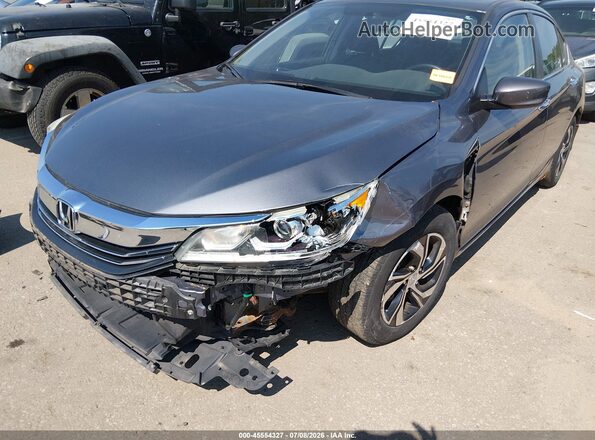 1HGCR2F36GA018850 2016 HONDA ACCORD Gray Вид спереду