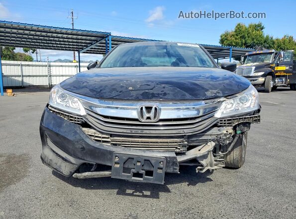 1HGCR2F36GA057891 2016 HONDA ACCORD Black წინა ხედი