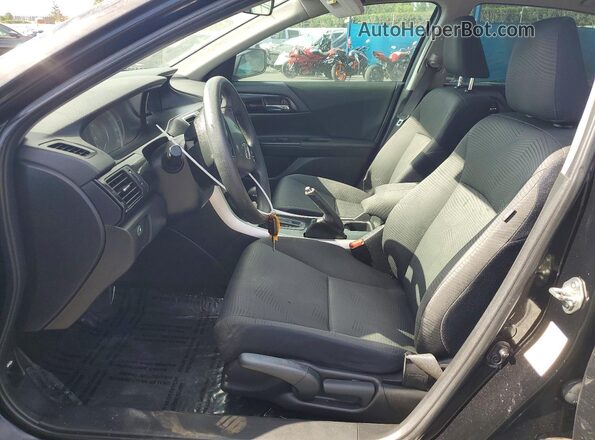 1HGCR2F36GA057891 2016 HONDA ACCORD Black წინა სალონის ხედი