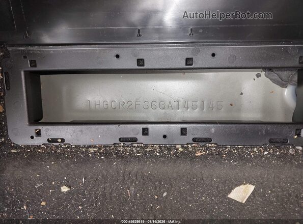 1HGCR2F36GA145145 2016 HONDA ACCORD Серый Вид подкапотного пространства