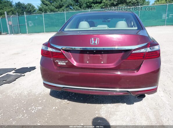 1HGCR2F36GA216067 2016 HONDA ACCORD Red 