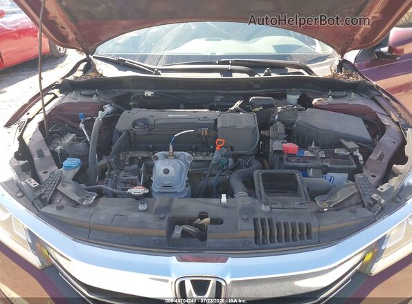1HGCR2F36GA216067 2016 HONDA ACCORD Red უკანა ხედი