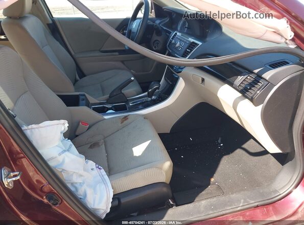 1HGCR2F36GA216067 2016 HONDA ACCORD Red წინა სალონის ხედი
