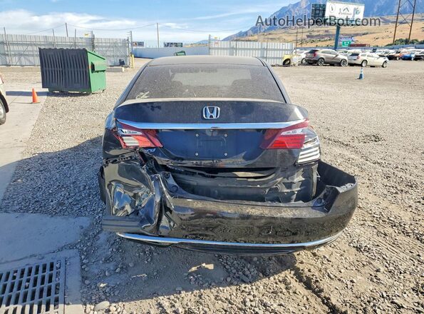 1HGCR2F36HA062154 2017 HONDA ACCORD Black Вид ззаду