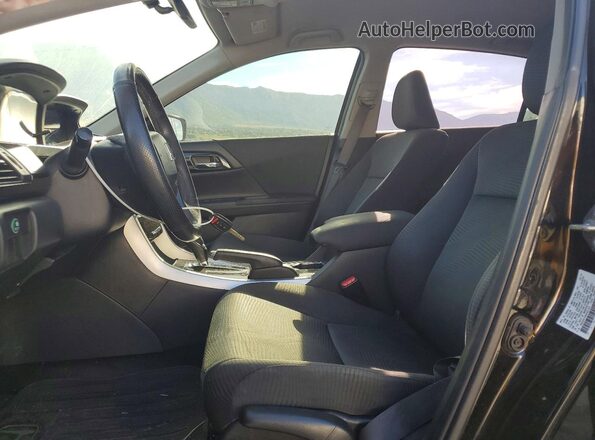1HGCR2F36HA062154 2017 HONDA ACCORD Black Вид салону спереду