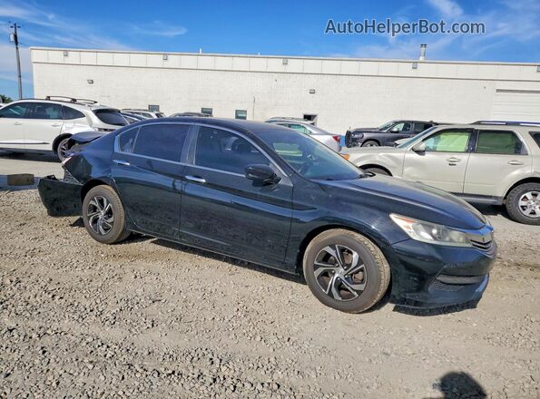 1HGCR2F36HA062154 2017 HONDA ACCORD Black Передня права чверть