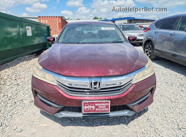 1HGCR2F36HA137953 2017 HONDA ACCORD Maroon Front view