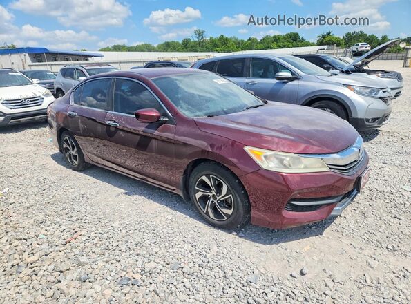 1HGCR2F36HA137953 2017 HONDA ACCORD Maroon Front right