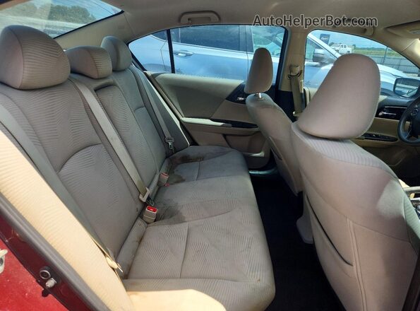 1HGCR2F36HA137953 2017 HONDA ACCORD Maroon Rear seats view