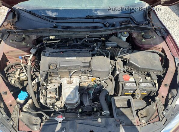 1HGCR2F36HA137953 2017 HONDA ACCORD Maroon Rear interior view