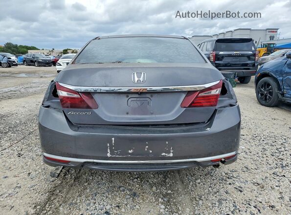 1HGCR2F36HA138729 2017 HONDA ACCORD Gray Вид ззаду