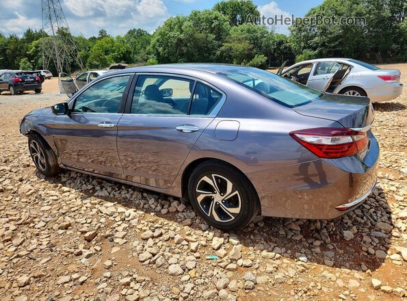 1HGCR2F36HA155580 2017 HONDA ACCORD Gray Trasero izquierdo