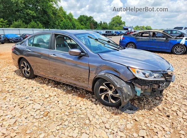 1HGCR2F36HA155580 2017 HONDA ACCORD Gray Delantero derecho