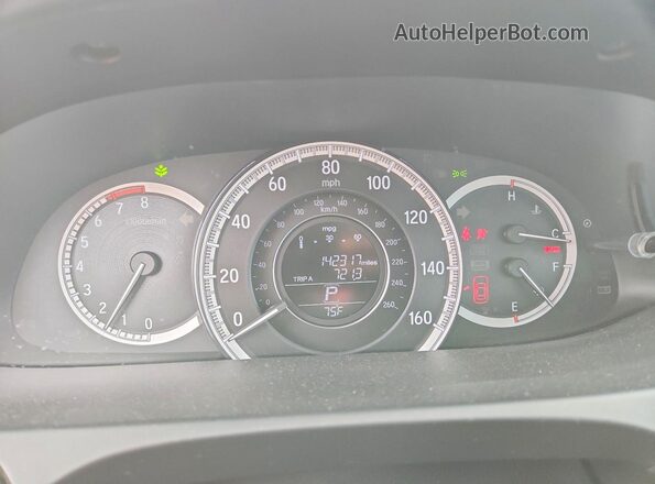 1HGCR2F36HA155580 2017 HONDA ACCORD Gray Vista del cuadro de instrumentos