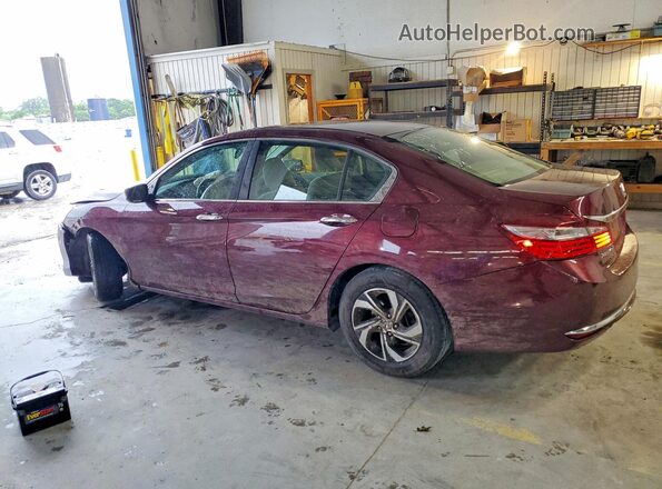 1HGCR2F36HA187378 2017 HONDA ACCORD Burgundy Rear left