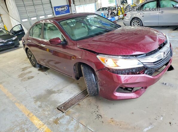 1HGCR2F36HA187378 2017 HONDA ACCORD Burgundy Front right
