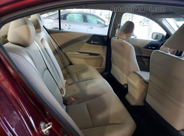1HGCR2F36HA187378 2017 HONDA ACCORD Burgundy Rear seats view