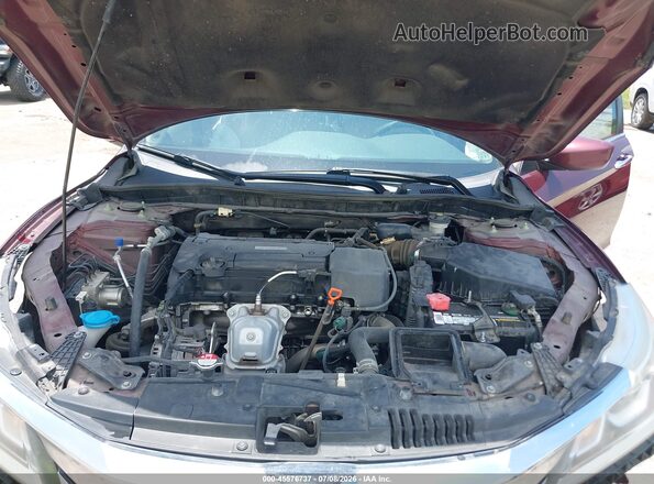 1HGCR2F36HA202316 2017 HONDA ACCORD Burgundy უკანა ხედი