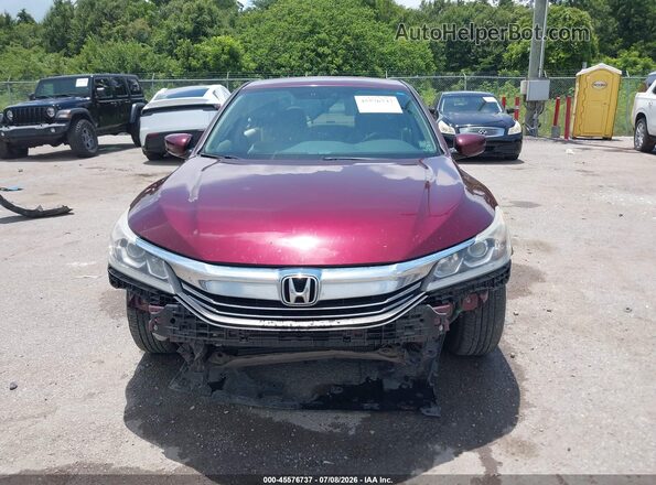1HGCR2F36HA202316 2017 HONDA ACCORD Burgundy უკანა სალონის ხედი