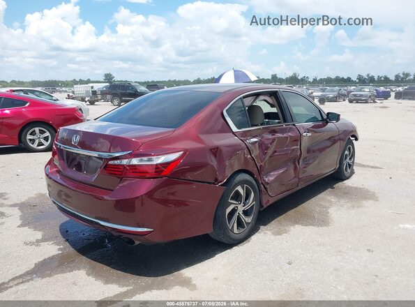 1HGCR2F36HA202316 2017 HONDA ACCORD Burgundy უკანა მარჯვენა