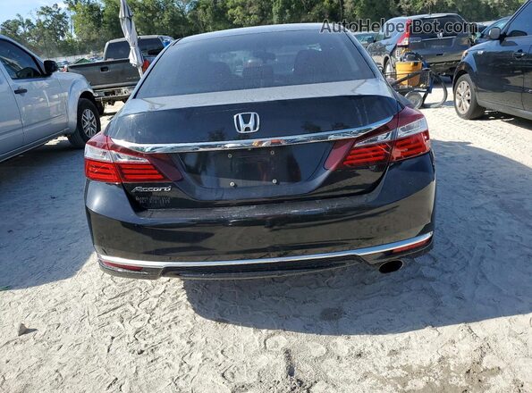 1HGCR2F36HA258434 2017 HONDA ACCORD Black Rear view
