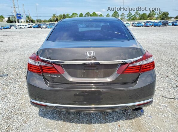 1HGCR2F37GA047922 2016 HONDA ACCORD Gray Вид ззаду