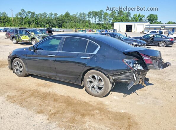 1HGCR2F37HA205032 2017 HONDA ACCORD Black Rear left