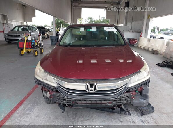 1HGCR2F37HA305129 2017 HONDA ACCORD Burgundy Widok wnętrza z tyłu