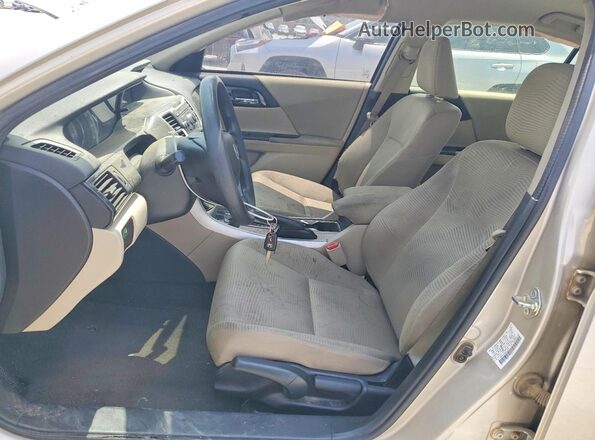1HGCR2F38GA045628 2016 HONDA ACCORD Tan წინა სალონის ხედი