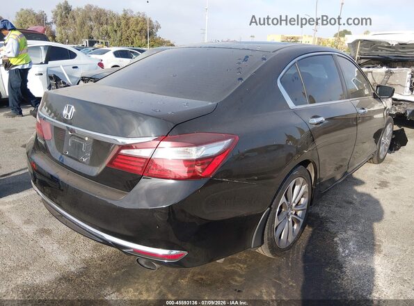 1HGCR2F38GA071582 2016 HONDA ACCORD Black Tył prawy
