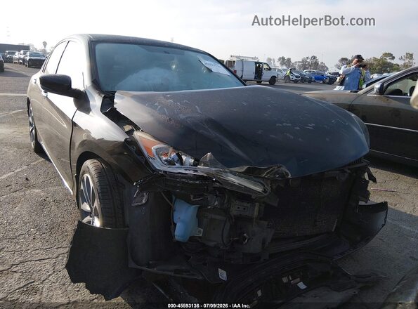 1HGCR2F38GA071582 2016 HONDA ACCORD Black Widok wnętrza z tyłu