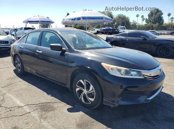 1HGCR2F38GA094831 2016 HONDA ACCORD Black Przód prawy