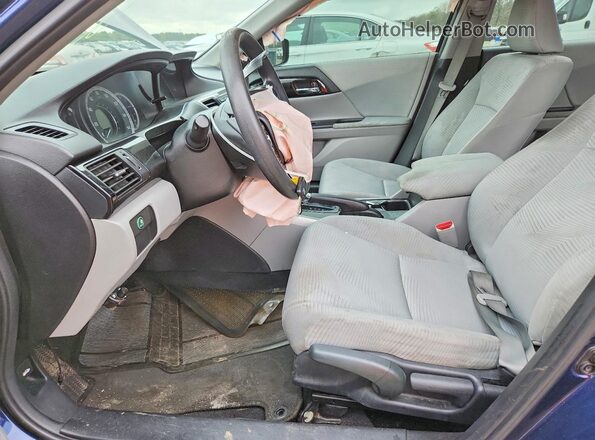 1HGCR2F38GA161119 2016 HONDA ACCORD Синий Вид салона спереди