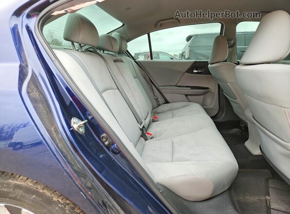 1HGCR2F38GA161119 2016 HONDA ACCORD Синий Вид задних сидений