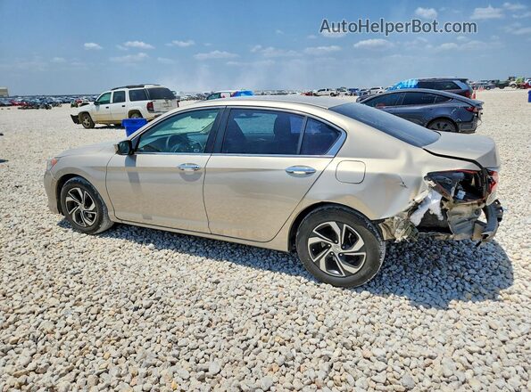 1HGCR2F38GA165560 2016 HONDA ACCORD Tan Rear left