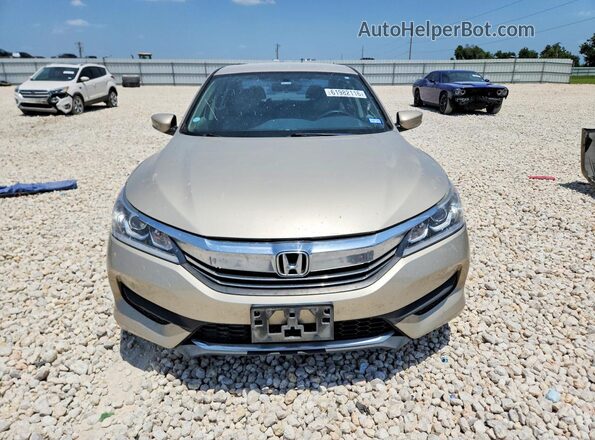 1HGCR2F38GA165560 2016 HONDA ACCORD Tan Front view