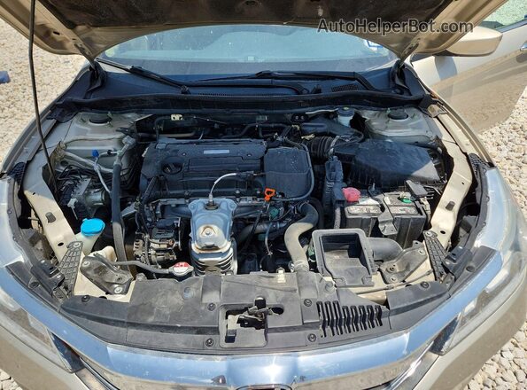 1HGCR2F38GA165560 2016 HONDA ACCORD Tan Rear interior view