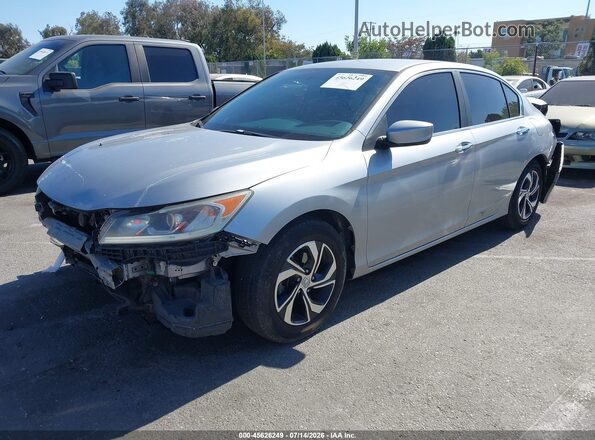 1HGCR2F38GA184013 2016 HONDA ACCORD Silver წინა მარცხენა ხედი სამი მეოთხედიდან