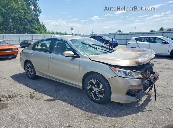 1HGCR2F38GA218872 2016 HONDA ACCORD Gold Przód prawy
