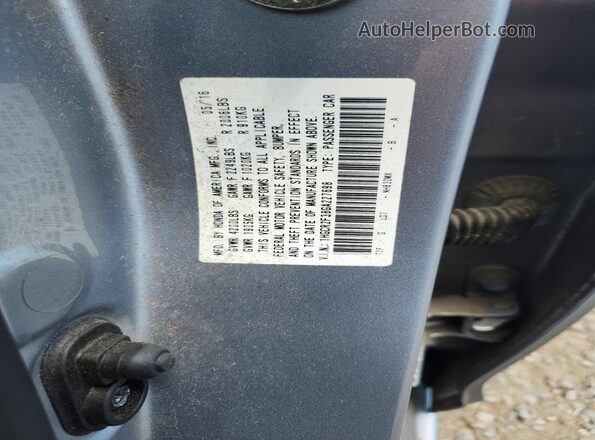 1HGCR2F38GA227698 2016 HONDA ACCORD Silver Vista del compartimento del motor