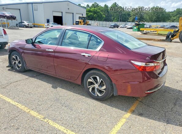 1HGCR2F38HA059773 2017 HONDA ACCORD Burgundy Rear left