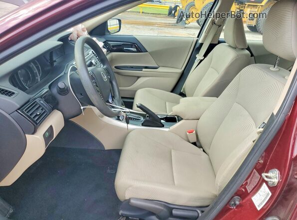 1HGCR2F38HA059773 2017 HONDA ACCORD Burgundy Front interior view