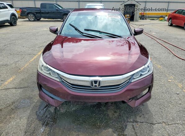 1HGCR2F38HA110494 2017 HONDA ACCORD Burgundy Դիմացի տեսք