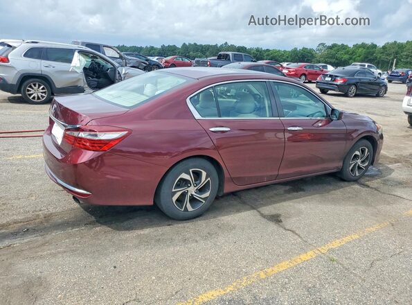 1HGCR2F38HA110494 2017 HONDA ACCORD Burgundy Հետևի աջ