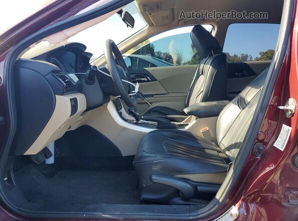 1HGCR2F38HA130101 2017 HONDA ACCORD Burgundy Vista interior delantera
