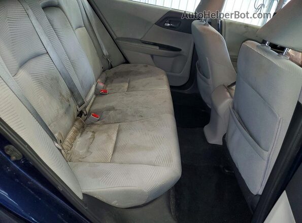 1HGCR2F39GA014386 2016 HONDA ACCORD Синий Вид задних сидений