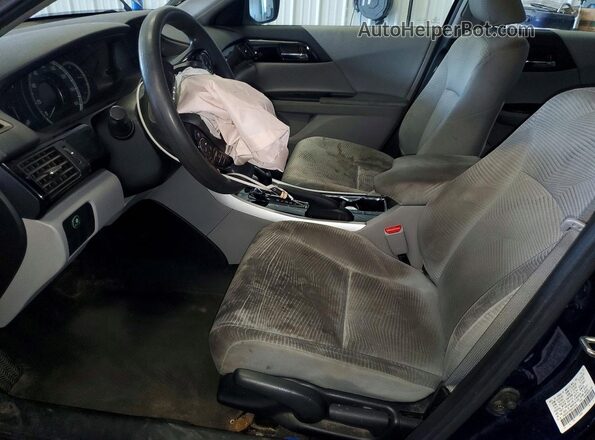 1HGCR2F39GA014386 2016 HONDA ACCORD Синий Вид салона спереди